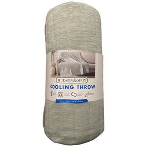 Hudson & Main Lightweight Reversible Cooling Throw Blanket, 60" x 70" - Sage